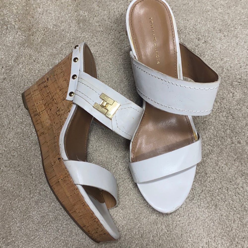 Tommy Hilfiger while wedges size 10